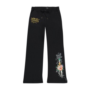 Ed Hardy Swallow Sweatpants Naisten Housut Mustat | 2307465-VR