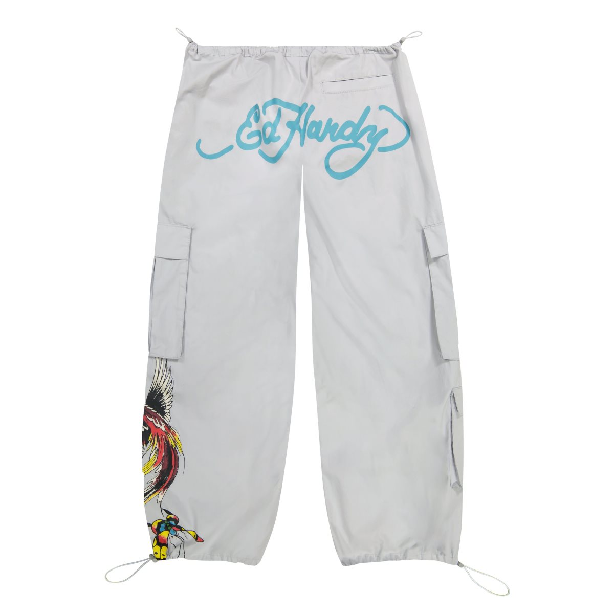 Ed Hardy Butterflies Poplin Cargo Pant Naisten Housut Vaaleanharmaat | 1342708-IA