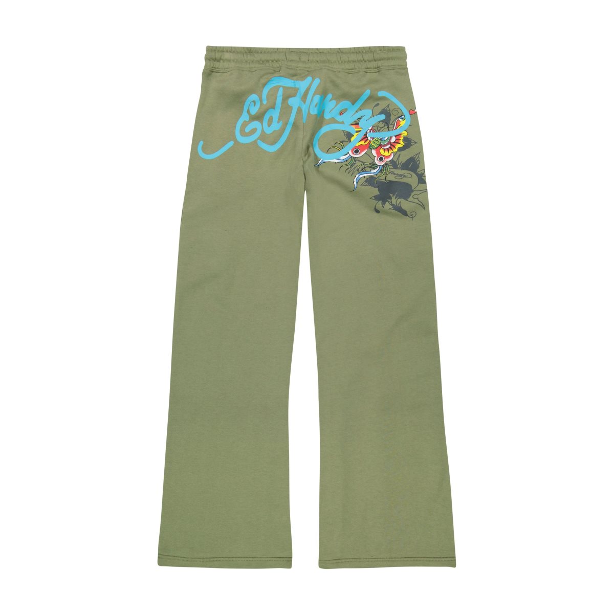 Ed Hardy Butterfly Sweatpants Naisten Housut Vaaleanoliivinvihreä | 9052478-FL