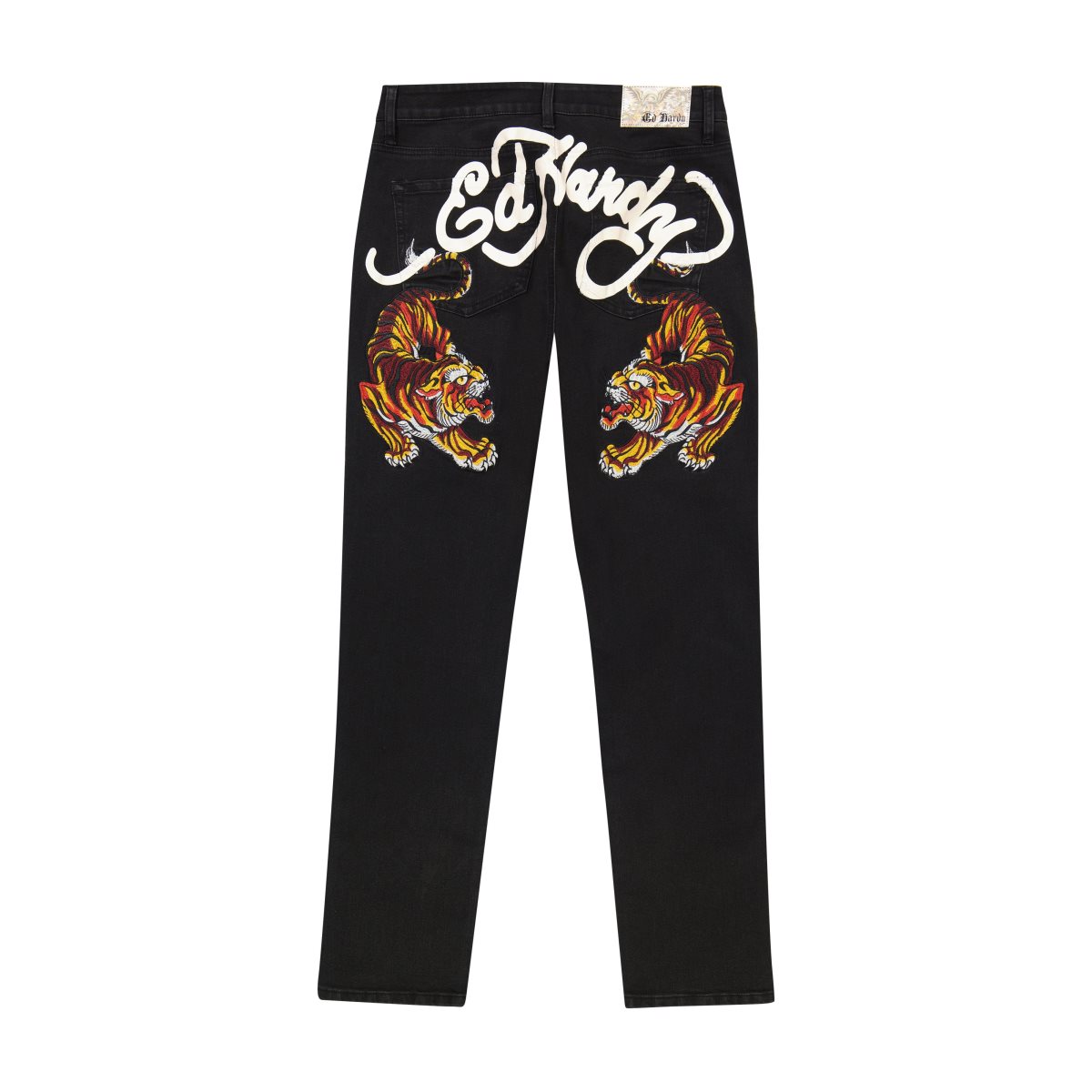 Ed Hardy Crawling Tiger Slim Taper Jean Naisten Denim Mustat | 6394107-ZD