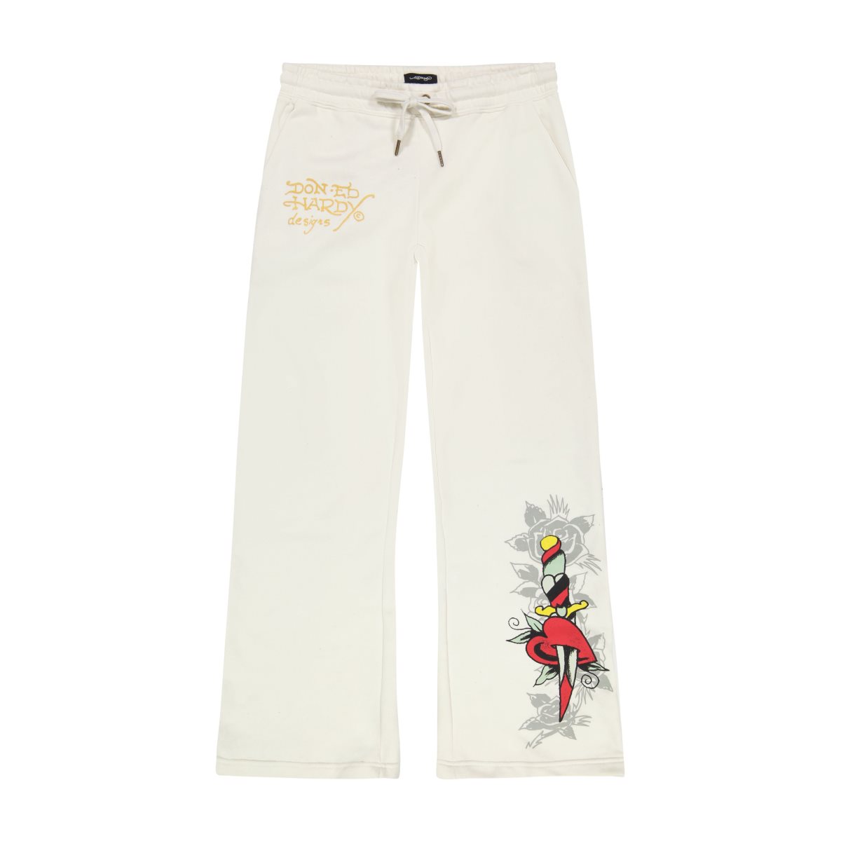 Ed Hardy Dagger Heart Sweatpants Naisten Housut Harmaat | 6012975-VY