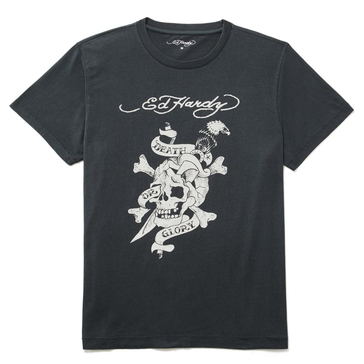 Ed Hardy Death Or Glory Skull Tee Miesten T Paidat Mustat | 5128964-VJ