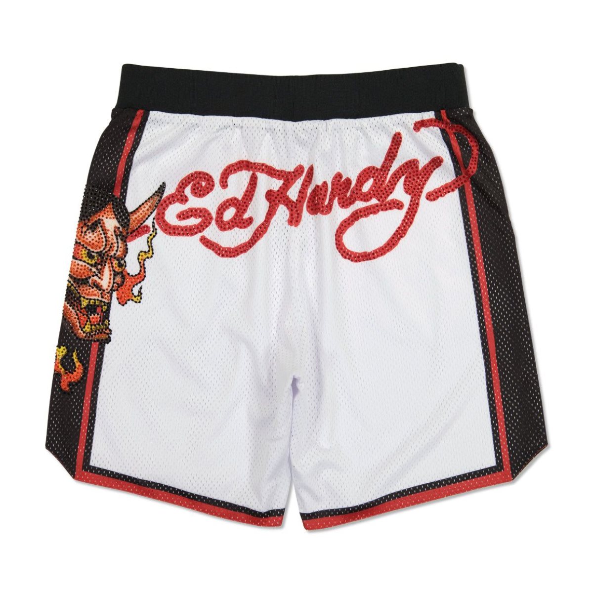 Ed Hardy Devil Head Short Miesten Housut Valkoinen | 8457126-XV