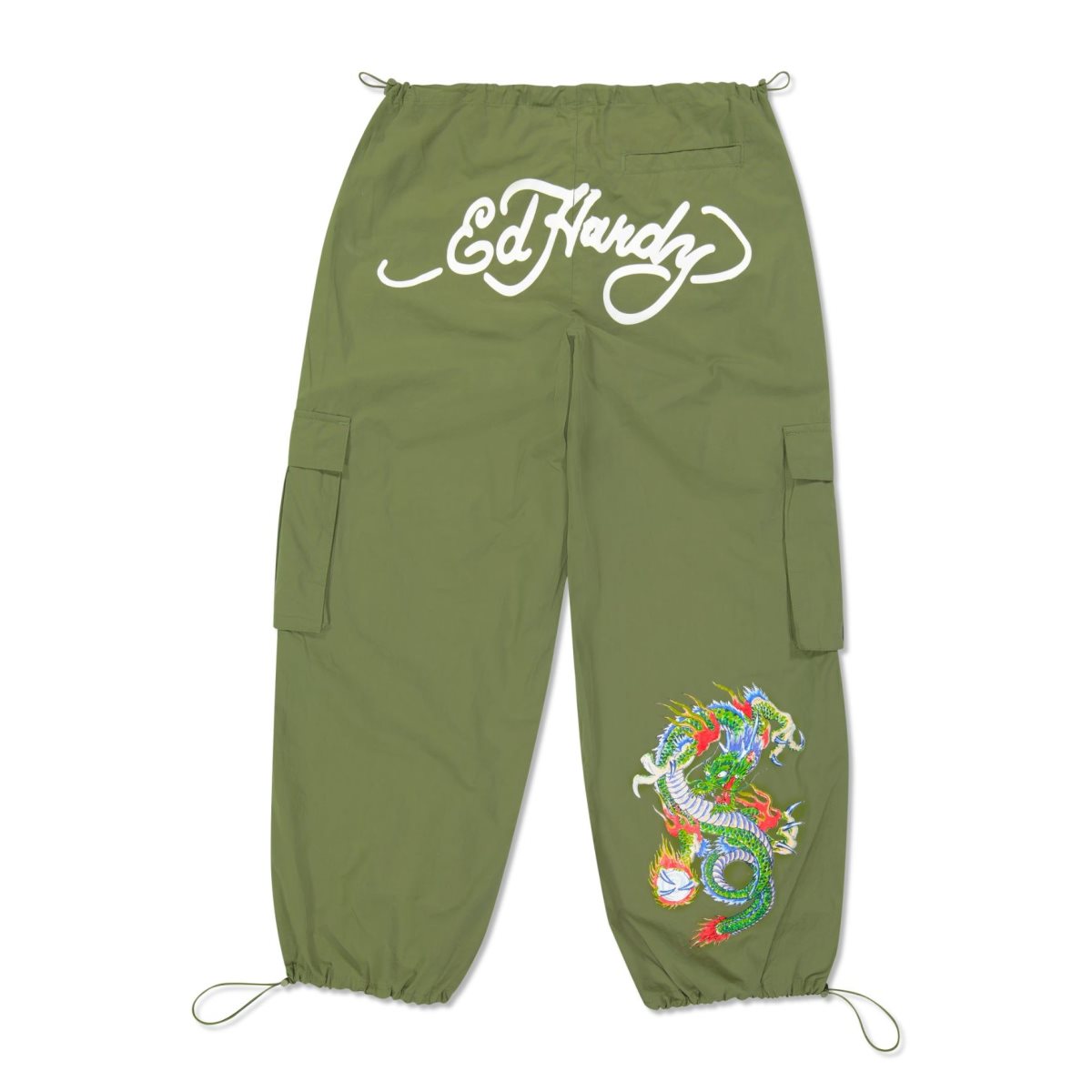 Ed Hardy Dragon Cargo Pant Miesten Housut Oliivinvihreä | 8093762-ZU