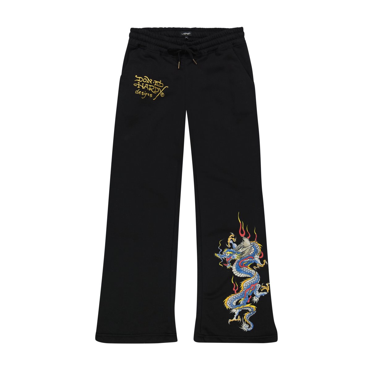 Ed Hardy Dragon Sweatpants Naisten Housut Mustat | 2538914-OR