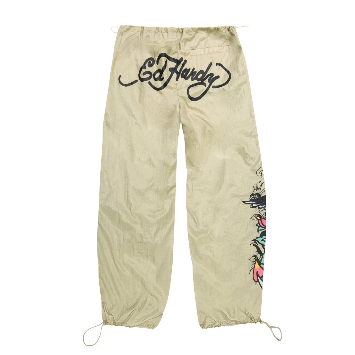 Ed Hardy Eagle Anchor Nylon Parachute Pants Naisten Housut Kultaiset | 6921075-UX