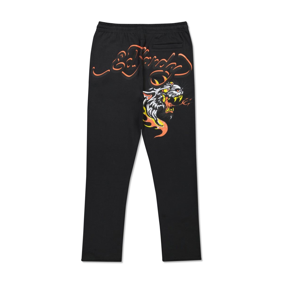 Ed Hardy Fire Panther Sweatpant Miesten Housut Mustat | 8395601-AS