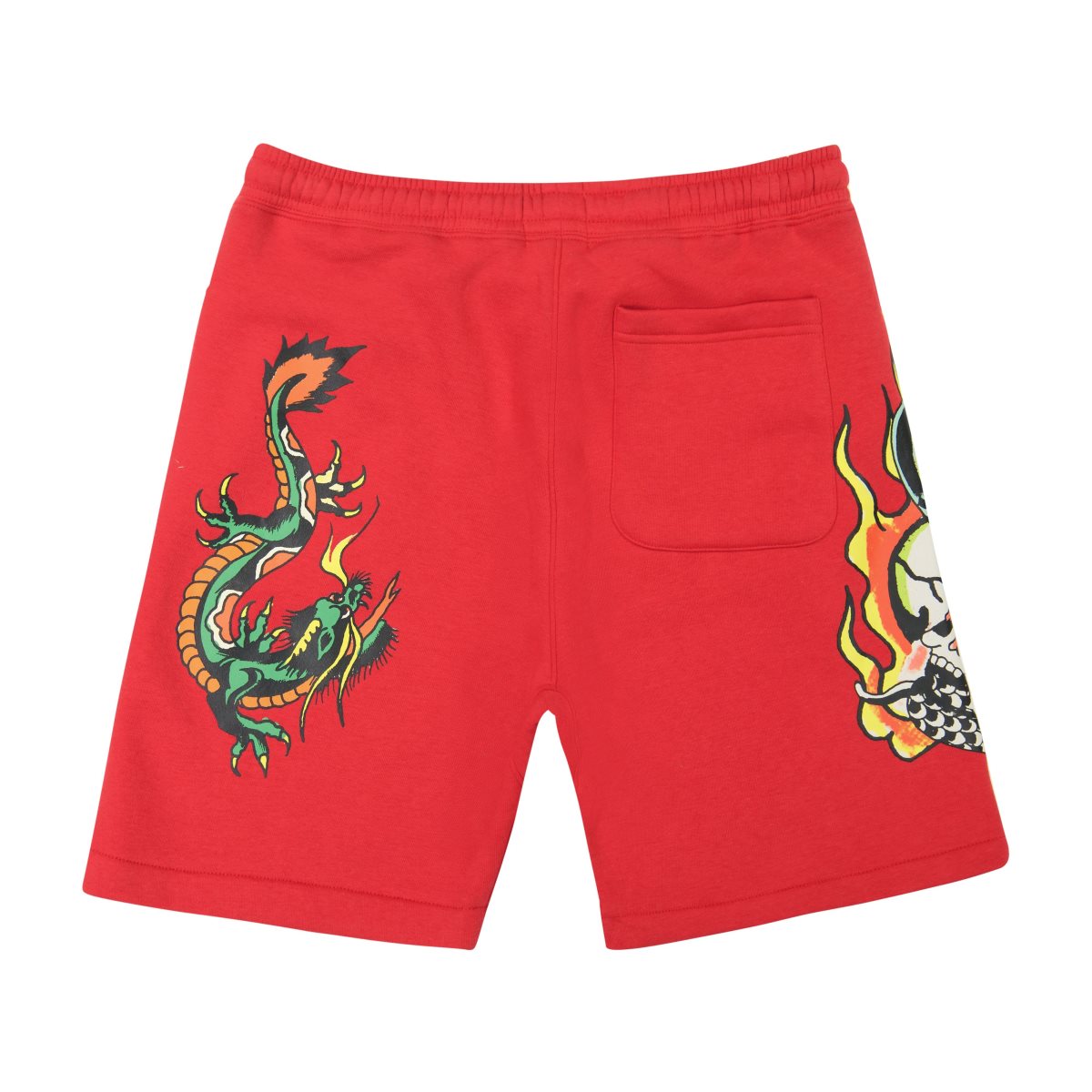 Ed Hardy Flame Cobra Fleece Short Miesten Housut Pinkki | 1542936-FE