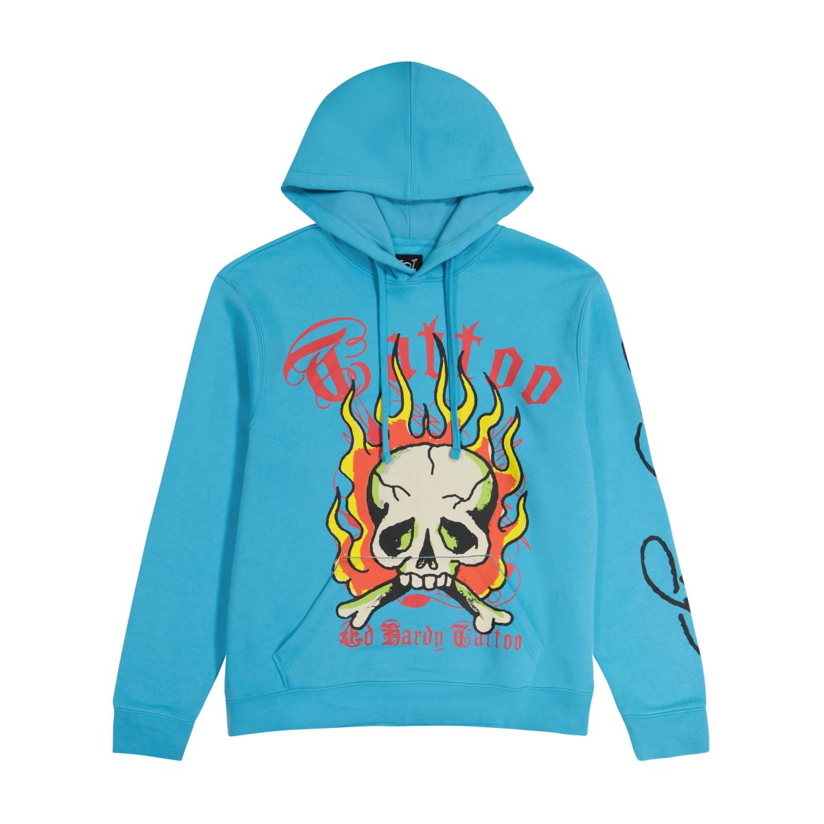 Ed Hardy Flame Skull Hoodie Miesten Huppari Jewel | 1086539-PJ