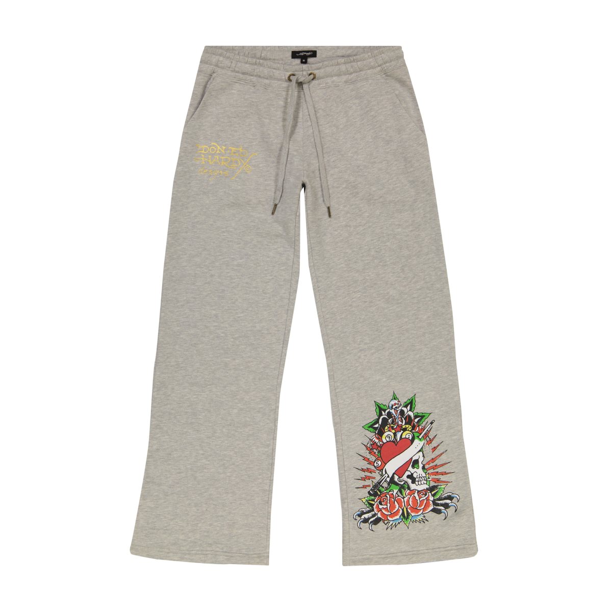 Ed Hardy Heart Roses Flared Sweatpant Naisten Housut Harmaat | 0463972-LM