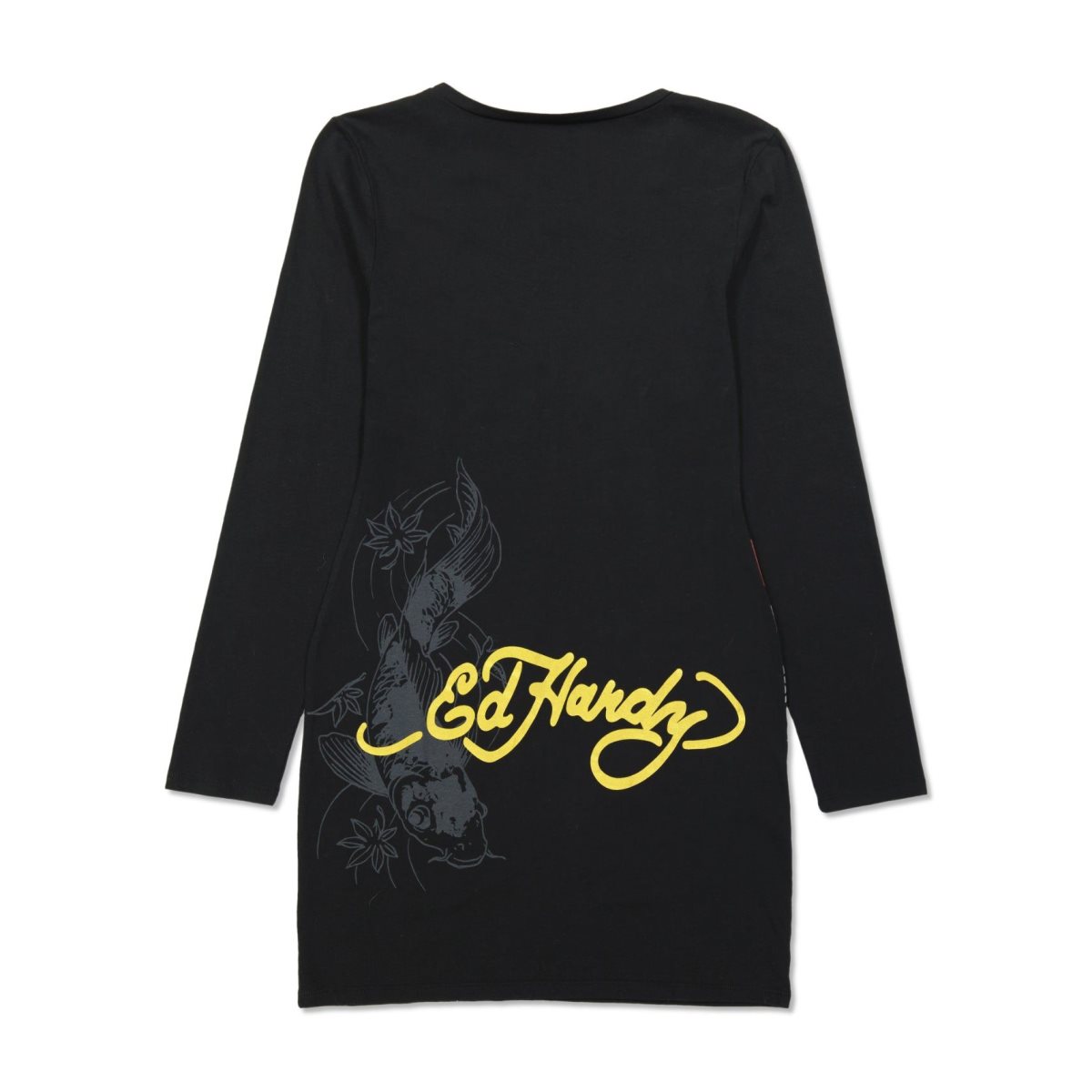 Ed Hardy LKS Skull Baby Tee Long Sleeve Dress Naisten Mekko Mustat | 8679432-IC