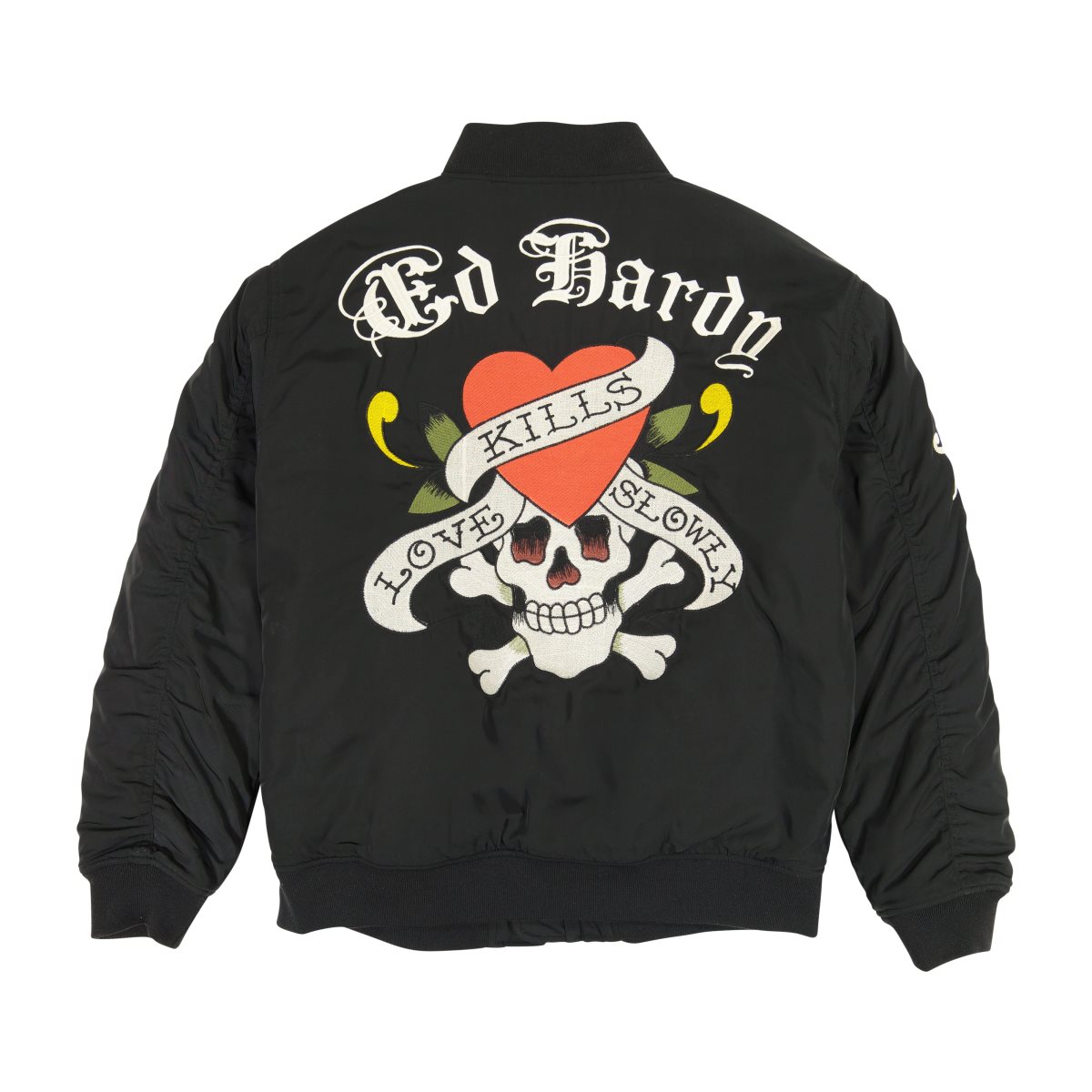 Ed Hardy LKS Skull Bomber Jacket Miesten Päällysvaatteet Mustat | 1265340-MX