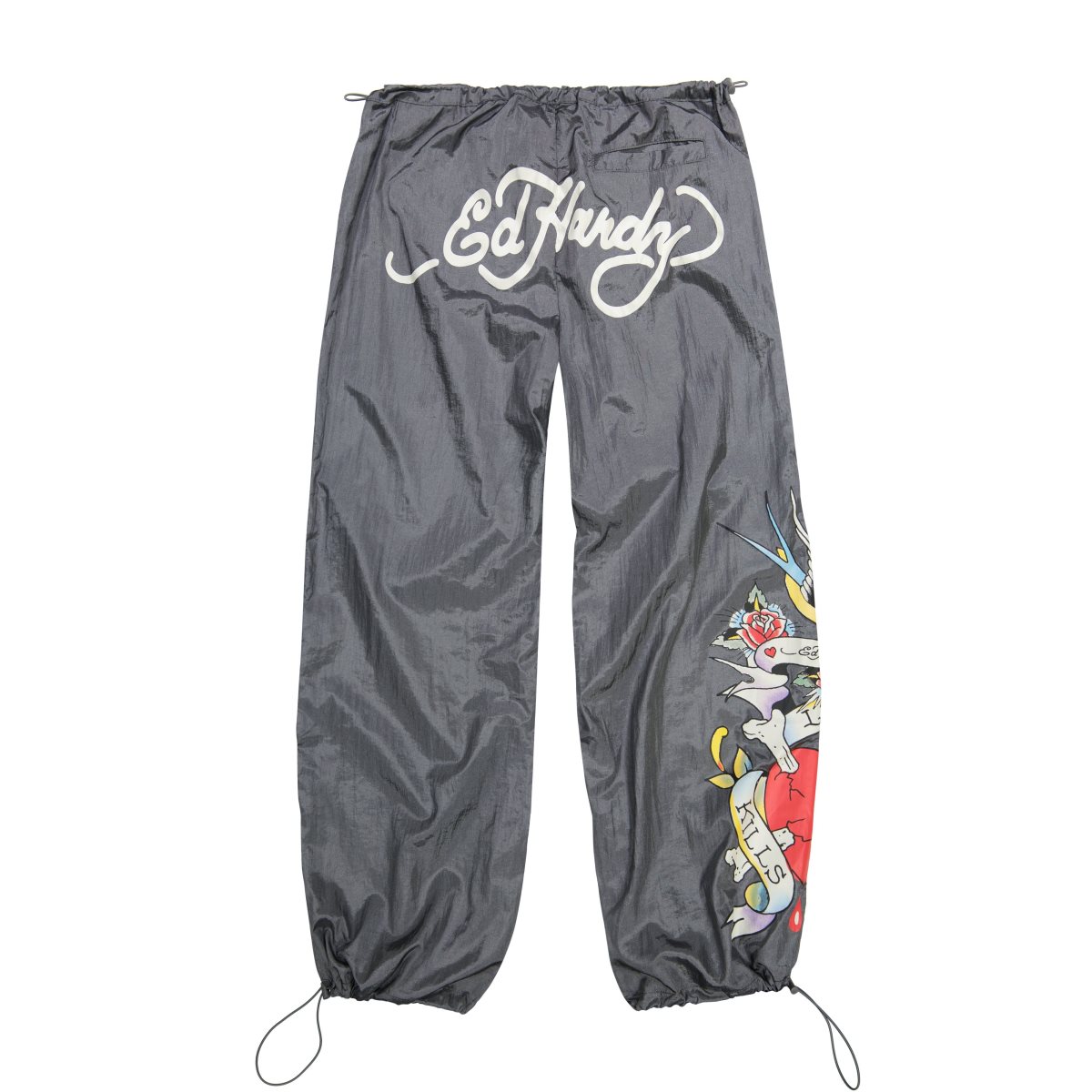 Ed Hardy LKS Skull Nylon Parachute Pants Naisten Housut Hopea | 2745183-UN