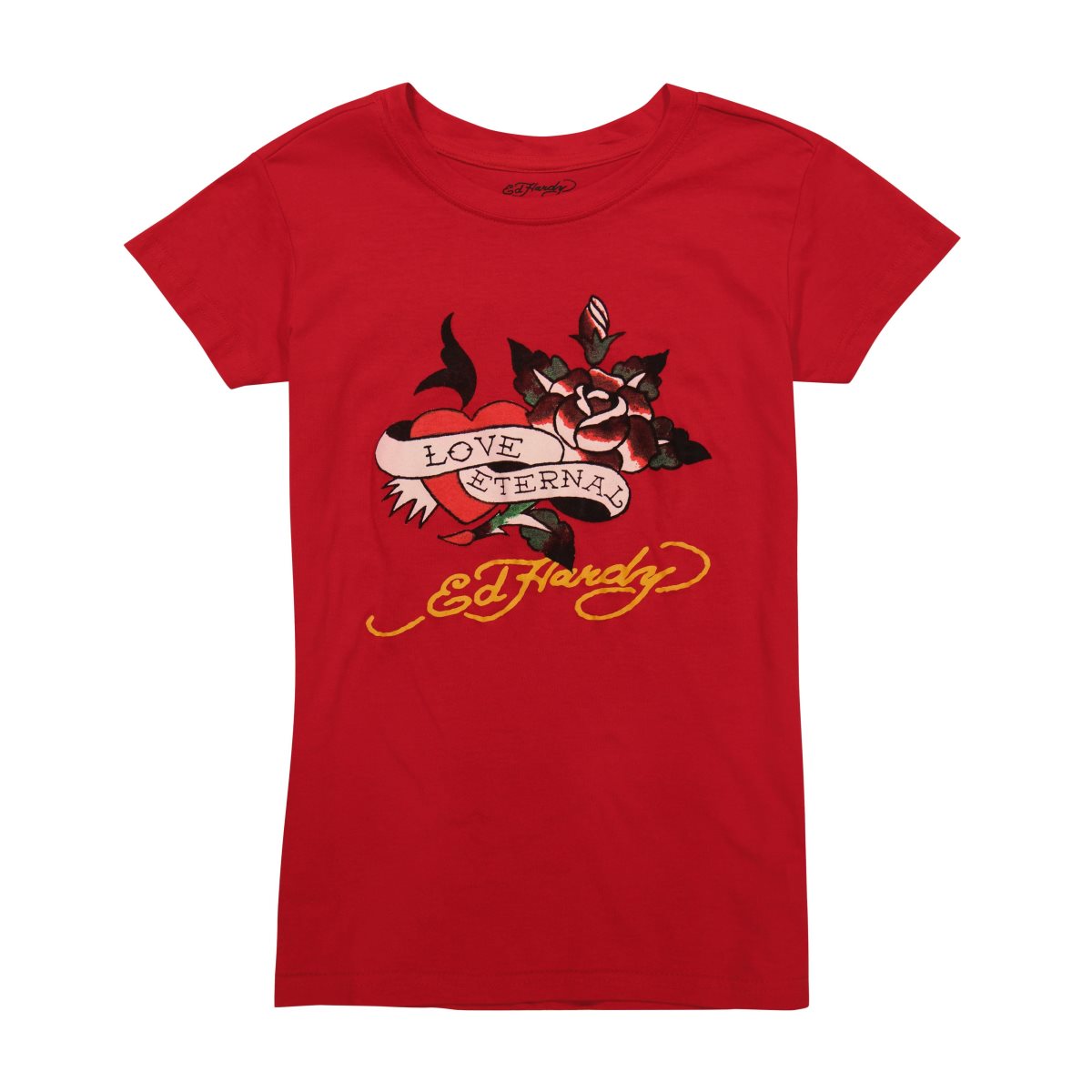 Ed Hardy Love Eternal Fitted Tee Naisten Topit Pinkki | 6273108-GZ