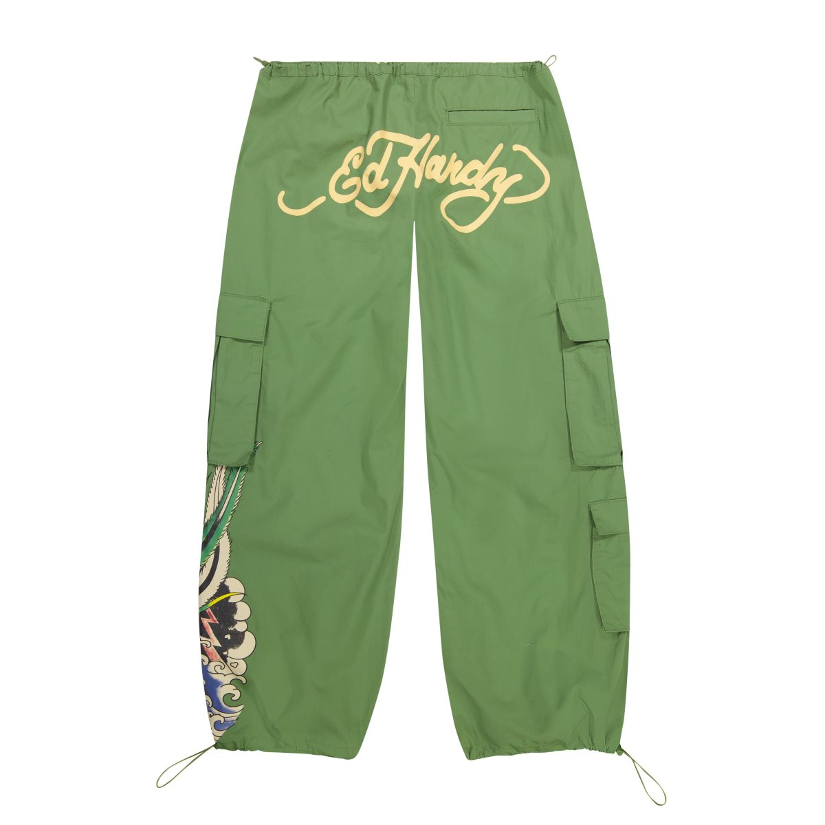 Ed Hardy Peacock Poplin Cargo Pants Naisten Housut Vihreä | 0391246-JD