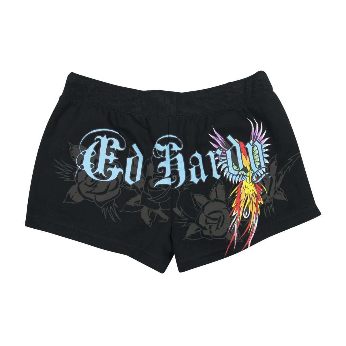 Ed Hardy Phoenix Fleece Short Naisten Housut Mustat | 4389605-QM