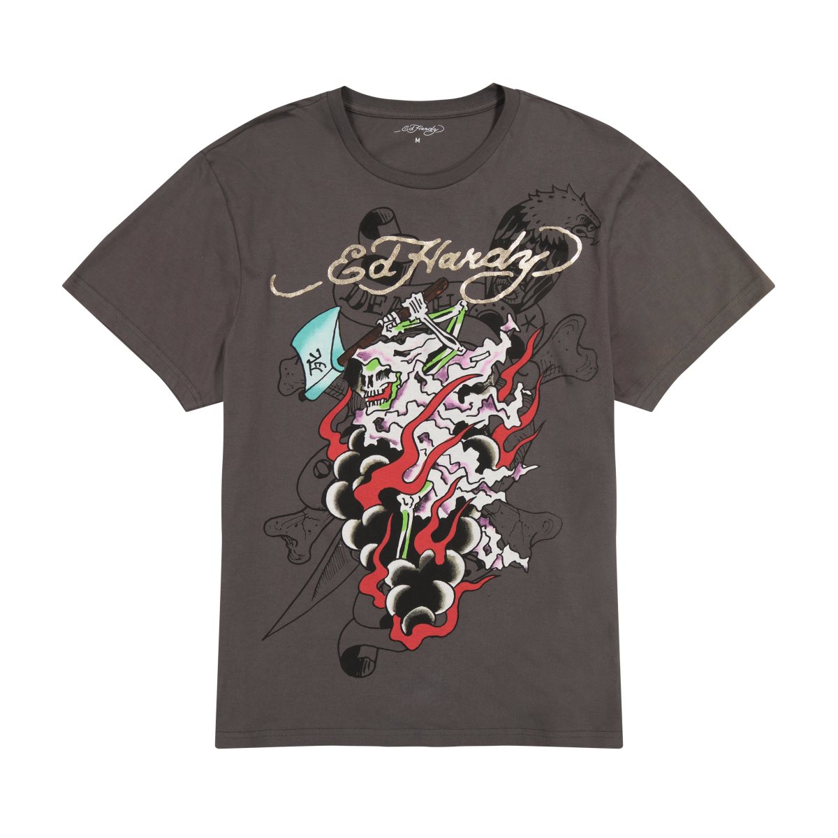 Ed Hardy Reaper Mens Tee Miesten T Paidat Harmaat | 1270493-GZ