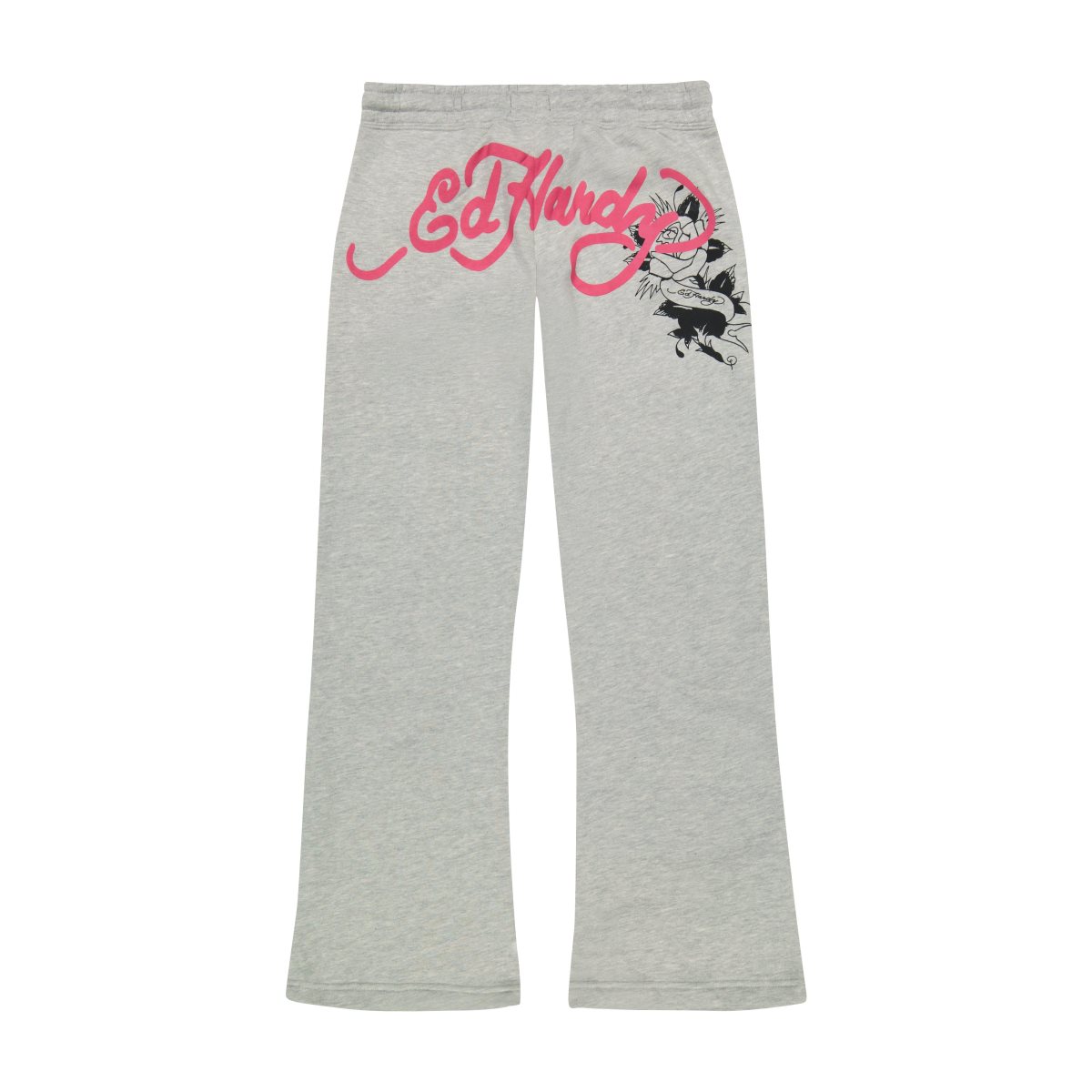 Ed Hardy Rose Heart Sweatpants Naisten Housut Harmaat | 2738461-HG