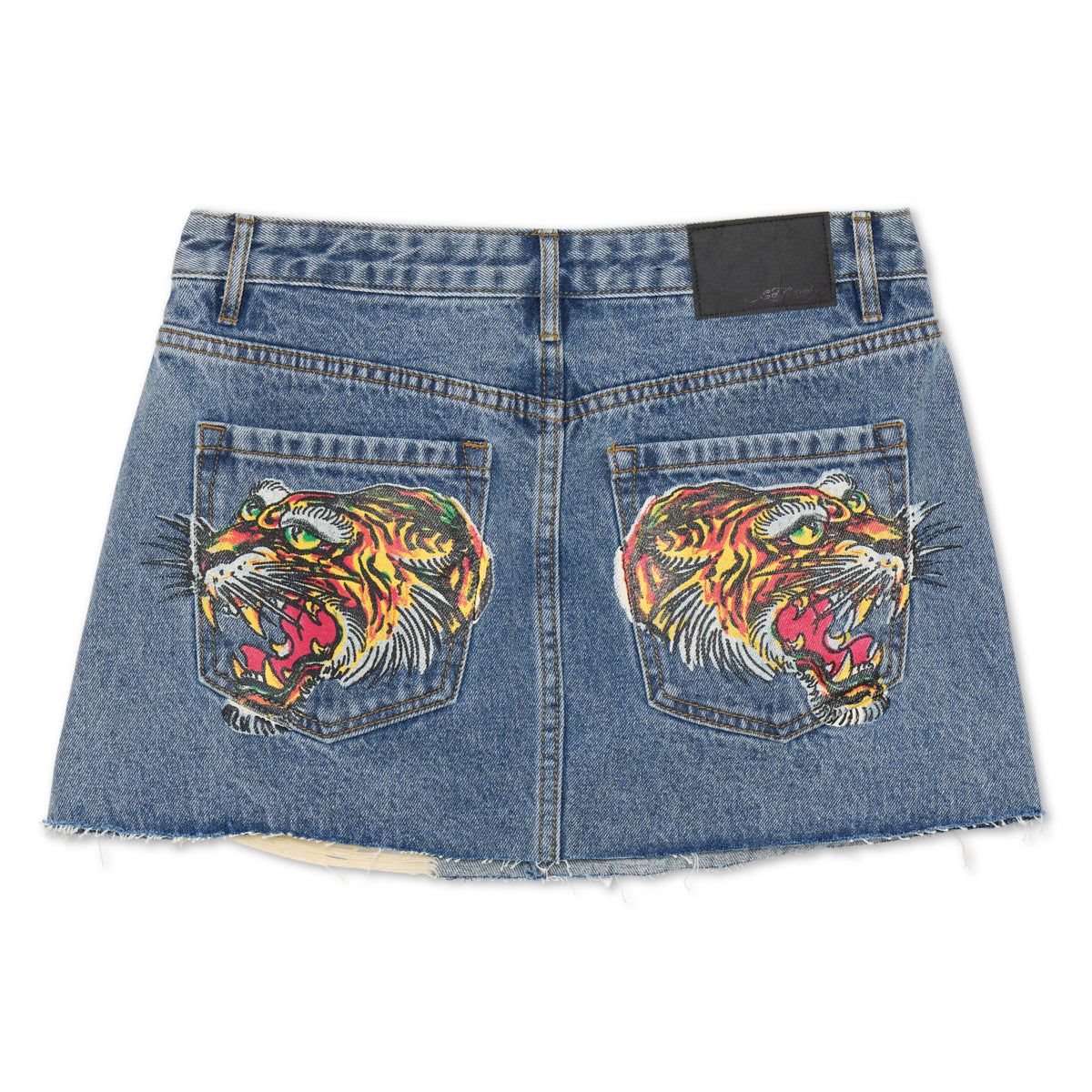 Ed Hardy Screaming Tigers Denim Skirt Naisten Denim Vaalean | 6051783-RP