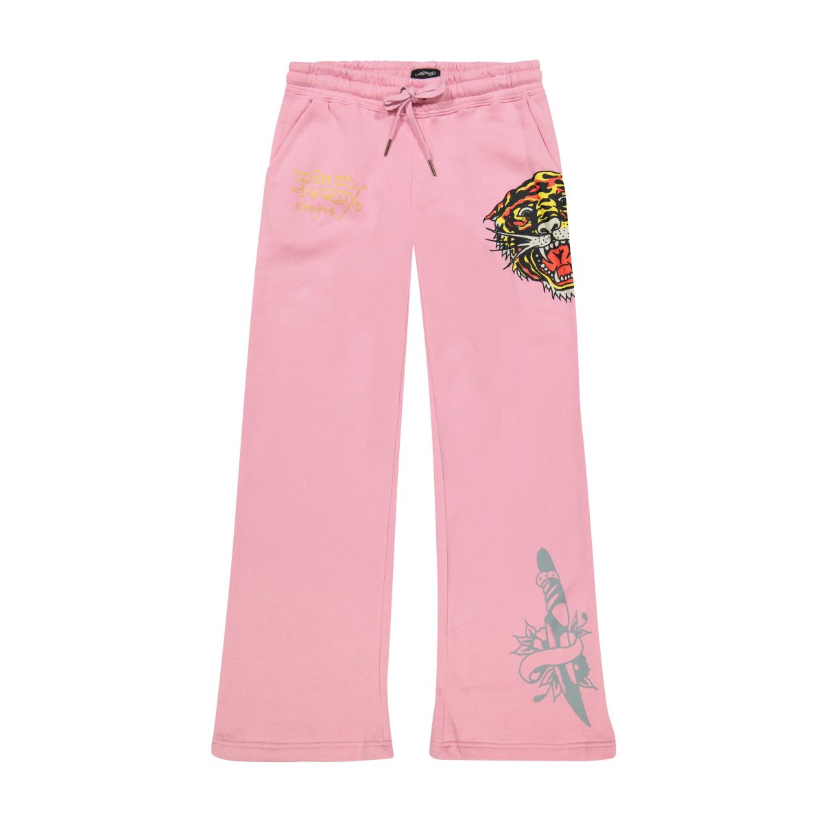 Ed Hardy Tiger Dagger Sweatpants Naisten Housut Bubblegum | 2164390-TD