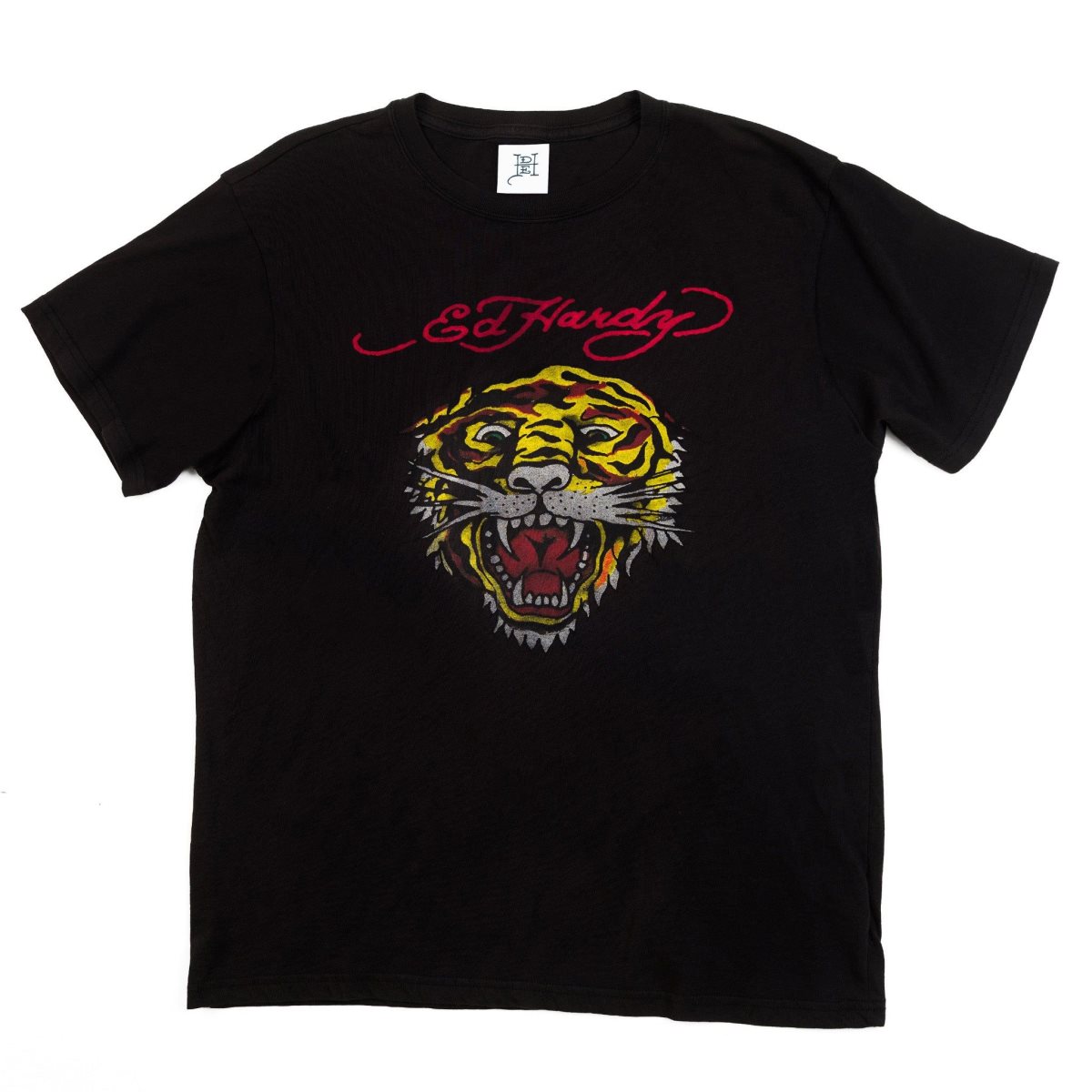 Ed Hardy Tiger Head Tee Miesten T Paidat Mustat | 2465307-VP