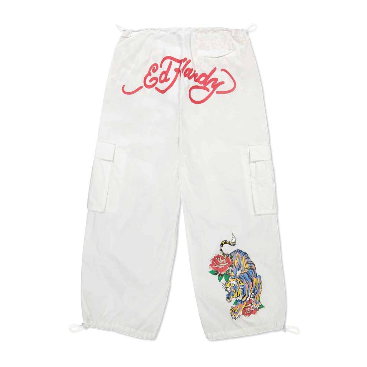 Ed Hardy Tiger Rose Cargo Pant Naisten Housut Valkoinen | 5370964-QG