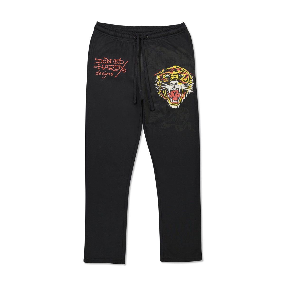 Ed Hardy Tiger Sweatpant Miesten Housut Mustat | 6721495-ZN